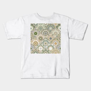 Seamless pattern with floral mandala Kids T-Shirt